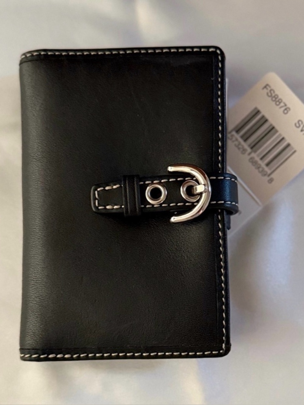 RARE Collectors Piece -Vintage Coach Soho black leather Notepad Jotter #8876 NWT